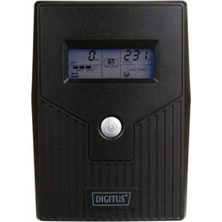 Digitus DN-170063-LCD UPS Line Interactive 600VA 360W Καθαρού Ημιτόνου με 2 Πρίζες Schuko
