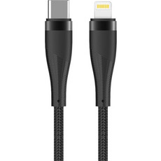 Maxlife MXUC-0860B Braided USB-C to Lightning Cable 60W 1m Black