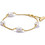 Thomas Sabo Γυναικείο Βραχιόλι Αλυσίδα από Ασήμι 925 Επιχρυσωμένο με Πέρλα A2189-430-14