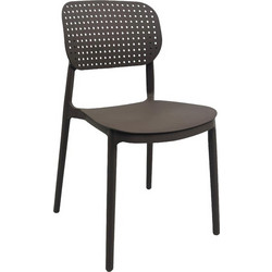 Pakoworld Regande Καρέκλα Κήπου Πολυπροπυλενίου Καφέ 326-000073