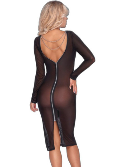 Cottelli Sexy Φόρεμα See Through Μαύρο 27184801021