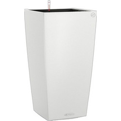 Lechuza Cubico Color 22 Αυτοποτιζόμενη Γλάστρα Εσωτερικού Χώρου Τετράγωνη Πλαστική Λευκή 22x22x41cm 13160