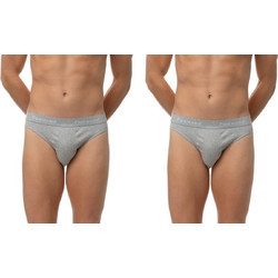 Minerva Ανδρικά Σλιπ Βαμβακερά Γκρι 2Pack 90-24402