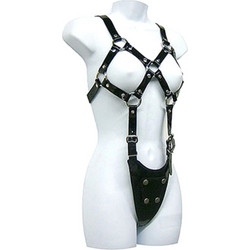 Leather Body Exposed Body Woman Λουριά Δεσίματος