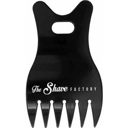 The Shave Factory 042 Επαγγελματική Χτένα Μαλλιών για Ξεμπέρδεμα & 'Ογκο Αντιστατική Μαύρη 13cm