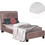HomeMarkt Riley Κρεβάτι Μονό Υφασμάτινο με Στρώμα & Τελάρο 90x200cm HM21282.02