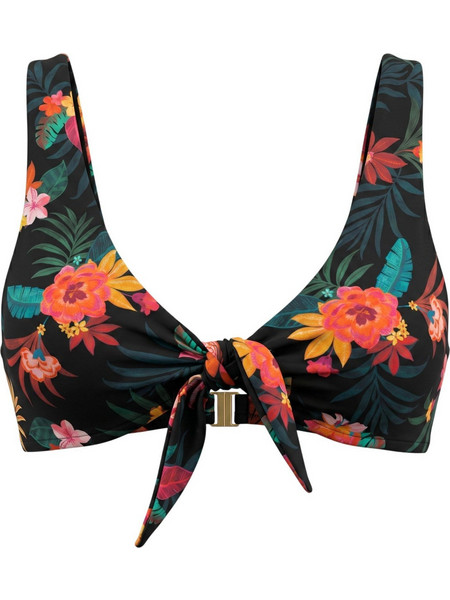 Livia Bikini Top Μπουστάκι Floral Μαύρο Πολύχρωμο GISELE-LEVANTO-ZGS01