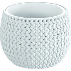 Prosperplast Splofy Bowl Γλάστρα Στρογγυλή Πλαστική Λευκή 14.4x11cm DKSP150-S449