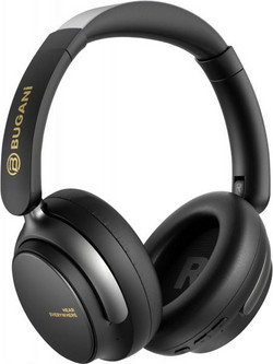 Bugani BH01 Ασύρματα Bluetooth Ακουστικά Over Ear Μαύρα