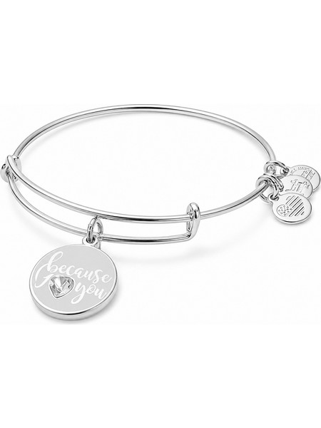 Alex and Ani Γυναικείο Βραχιόλι Βέργα Ασημί A17EBBILUSS