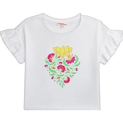 Dpam Spring Heart Παιδικό T-Shirt Κοντομάνικο Λευκό ZAMATI