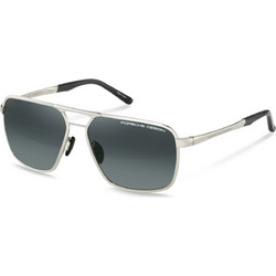 Porsche Design P8966 b226 Ανδρικά Γυαλιά Ηλίου Aviator Μεταλλικά Ασημί με Μαύρο Φακό