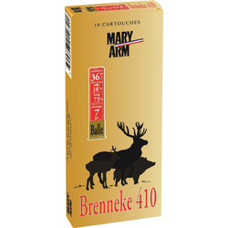 Mary Arm Brenneke Magnum Φυσίγγια 36Cal 73mm 7gr 10τμχ