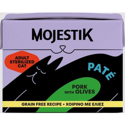 Mojestik Adult Sterilised Grain Free Pate with Pork & Olives 100ml