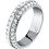 Karl Lagerfeld Jewels Bond Γυναικείο Δαχτυλίδι Σειρέ Ολόβερο από Ατσάλι Ασημί με Ζιργκόν KLBJY130