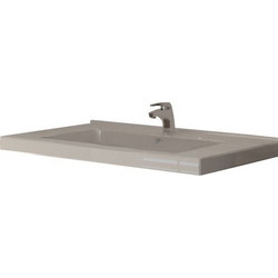 Possina Estoril Ένθετος Νιπτήρας Μπάνιου Πορσελάνης 61x35x5cm Λευκός 16844729