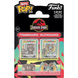 Funko Bitty Pop! Jurassic Park 2-Pack Tyrannosaurus Fossil & Dilophosaurus