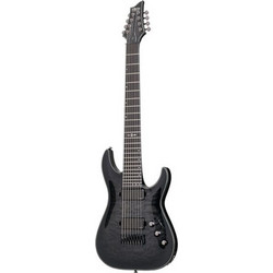 Schecter Hellraiser Hybrid C-8 Ηλεκτρική Κιθάρα ST Style με Μαγνήτες HH & Ταστιέρα Ebony 8 Χορδών Transblack burst