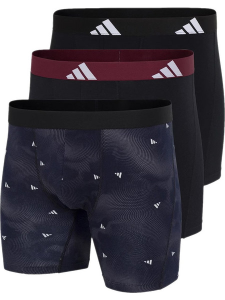 Adidas Active Flex Ανδρικά Μποξεράκια Σετ 3Pack Μαύρα 4AM004-922