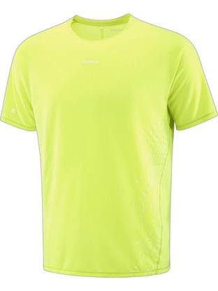 Salomon Lime Ανδρικό Αθλητικό T-Shirt Lime LC2751000