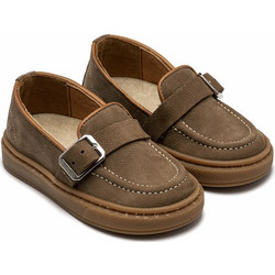Babywalker Βαπτιστικά Loafers για Αγόρι Δερμάτινα Ανατομικά Καφέ PB4322-1