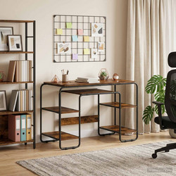 vidaXL Γραφείο Υπολογιστή Ξύλινο 113.5x52x75.5cm 8008034