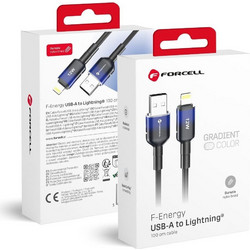 Forcell F-Energy C353 USB-A to Lightning Cable 12W 1m Black 5903396395536