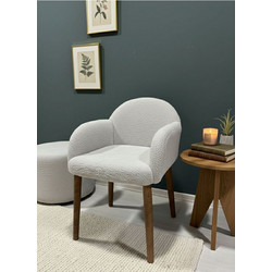 Stewe Home Πολυθρόνα Εκρού STE-026734