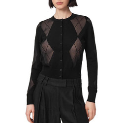 AllSaints SAINTS BERN CARDIGAN W007KF Γυναικεία Ζακέτα Πλεκτή με Κουμπιά Μαύρη