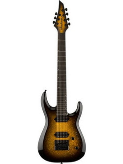 Jackson Pro Plus Ηλεκτρική Κιθάρα ST Style με Μαγνήτες HH & Ταστιέρα Ebony 7 Χορδών Gold Sparkle