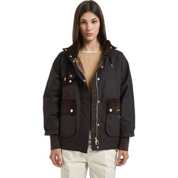 Barbour Γυναικείο Μπουφάν Χειμωνιάτικο Softshell Μακρύ Σοκολατί LWX1569-RU91