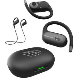 PowerLocus Ακουστικά Bluetooth In Ear Ανθεκτικά στο Νερό Black