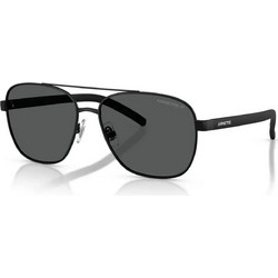Arnette AN30877 538359 Ανδρικά Γυαλιά Ηλίου Aviator Μεταλλικά Μαύρα με Μαύρο Φακό