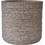 Plastona Brick Γλάστρα Στρογγυλή Fiberclay Καφέ 25x24cm 00.03.34501