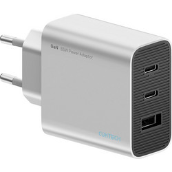 Cuktech Φορτιστής χωρίς Καλώδιο με Θύρα USB-A & 2 Θύρες USB-C 65W