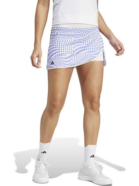 Adidas Μίνι Φούστα Υφασμάτινη Σορτς Πουά Γαλάζια Λευκή IM9105