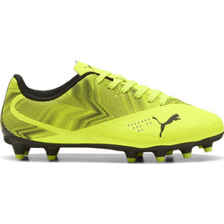 Puma Rapid FG/AG 109314-01 Παιδικά Ποδοσφαιρικά Παπούτσια με Τάπες Κίτρινα Μαύρα