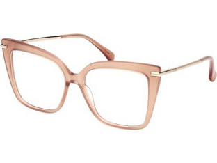Max Mara MM5144 045 Γυναικείος Σκελετός Γυαλιών Οράσεως Κοκάλινος Μεταλλικός Ασημί Ροζ