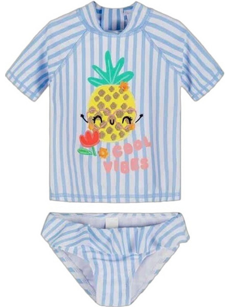 Minoti Pineapple Αντηλιακό UV Βρεφικό Μαγιό με Μπλούζα Γαλάζιο