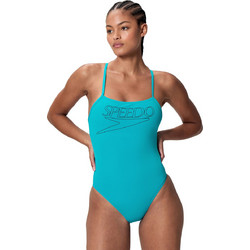 Speedo Endurance+ Logo Αθλητικό Ολόσωμο Μαγιό Τιρκουάζ 8-A000115007