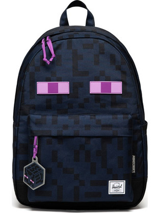 Herschel Minecraft Classic Xl Enderman Σχολική Τσάντα Πλάτης Δημοτικού Navy Μπλε 11865-07615
