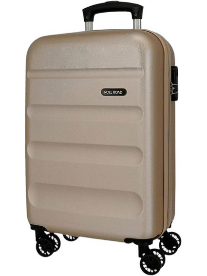 Joumma Roll Road 5848669 Βαλίτσα Καμπίνας 55x35x20cm με 4 Ρόδες Χρυσή