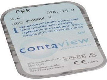 ContoPharma Contaview Μηνιαίοι Φακοί Επαφής Υδρογέλης 1τμχ