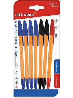 Motarro Σετ Στυλό Διαρκείας 0.7mm Πολύχρωμο 7τμχ MC214-3
