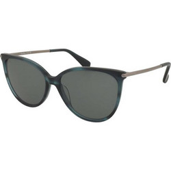 Max Mara MM0201 64N Γυναικεία Γυαλιά Ηλίου Πεταλούδα Ασημί Μαύρο με Μαύρο Φακό
