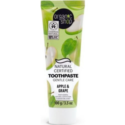 Natura Siberica Organic Shop Apple & Grape Οδοντόκρεμα για Ευαίσθητα Δόντια Χωρίς Φθόριο 100gr