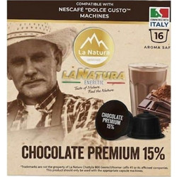 La Natura Lifestyle Κάψουλες Σοκολάτα Premium Chocolate 15% Συμβατές με Μηχανή Dolce Gusto 16τμχ