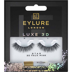 Eylure Star Βλεφαρίδες Ενιαίες Σετ με Κόλλα 2τμχ