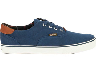 Barbour Leonard Canvas Ανδρικά Sneakers Navy Μπλε MFO0605NY12
