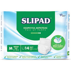 Slipad Medium Πάνες Βρακάκι Ακράτειας 6 Σταγόνες 4x14τμχ